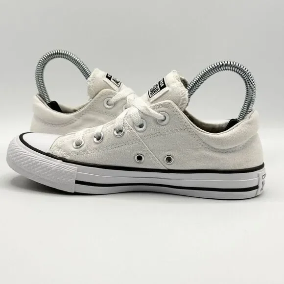 Converse All Star Slip On Low Lace Up White Sneakers - US Women’s 6 / EU 36.5 - Picture 8 of 14